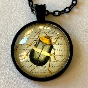Beetle necklace